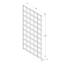 6ft Pine Trellis Panel, Pack Of 3 (W)91cm X (H)183cm -Outlet Power Lawn Mower Store 6ft pine trellis panel pack of 3 w 91cm x h 183cm5013053173305 18bq