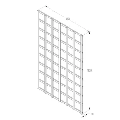 6ft Pine Trellis Panel, Pack Of 5 (W)120cm X (H)183cm -Outlet Power Lawn Mower Store 6ft pine trellis panel pack of 5 w 120cm x h 183cm5013053173350 18bq