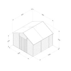 Forest Garden 10x10 Apex Pressure Treated Overlap Wooden Shed With Floor 13 Forest Garden 10x10 Apex Pressure Treated Overlap Wooden Shed With Floor -Outlet Power Lawn Mower Store forest garden 10x10 apex pressure treated overlap wooden shed with floor5013053192801 01t