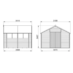 Forest Garden 10x10 Ft Apex Overlap Wooden 2 Door 4 Windows Shed With Floor - Assembly Service Included -Outlet Power Lawn Mower Store forest garden 10x10 ft apex overlap wooden 2 door 4 windows shed with floor assembly service included5013053178027 01t bq