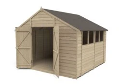 Forest Garden 10x10 Ft Apex Overlap Wooden 2 Door 4 Windows Shed With Floor -Outlet Power Lawn Mower Store forest garden 10x10 ft apex overlap wooden 2 door 4 windows shed with floor5013053178010 21c bq