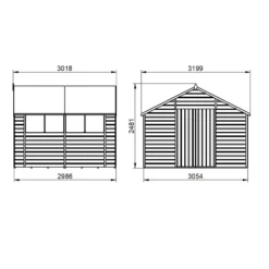 Forest Garden 10x10 Ft Apex Shiplap Wooden 2 Door 4 Windows Shed With Floor - Assembly Service Included -Outlet Power Lawn Mower Store forest garden 10x10 ft apex shiplap wooden 2 door 4 windows shed with floor assembly service included5013053182789 01t bq