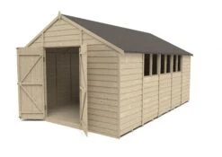 Forest Garden 10x15 Ft Apex Overlap Wooden 2 Door 6 Windows Shed With Floor -Outlet Power Lawn Mower Store forest garden 10x15 ft apex overlap wooden 2 door 6 windows shed with floor5013053178041 21c bq