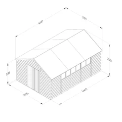 Forest Garden 10x15 Ft Apex Shiplap Wooden Shed With Floor - Assembly Service Included -Outlet Power Lawn Mower Store forest garden 10x15 ft apex shiplap wooden shed with floor assembly service included5013053192948 01t