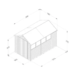 Forest Garden 10x6 Ft Apex Shiplap Wooden Shed With Floor (Base Included) - Assembly Service Included -Outlet Power Lawn Mower Store forest garden 10x6 ft apex shiplap wooden shed with floor base included assembly service included5013053194089 02t