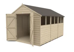 Forest Garden 12x8 Ft Apex Overlap Wooden 2 Door 6 Windows Shed With Floor - Assembly Service Included -Outlet Power Lawn Mower Store forest garden 12x8 ft apex overlap wooden 2 door 6 windows shed with floor assembly service included5013053177990 21c bq