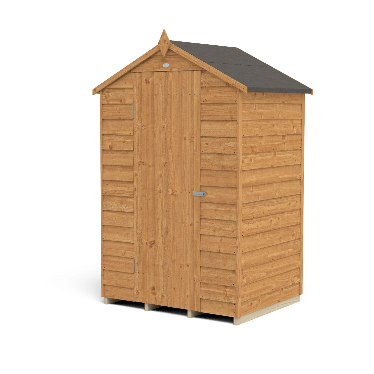 Forest Garden 4x3 Apex Dip Treated Overlap Wooden Shed With Floor - Assembly Service Included 2 Forest Garden 4x3 Apex Dip Treated Overlap Wooden Shed With Floor - Assembly Service Included - Image 2
