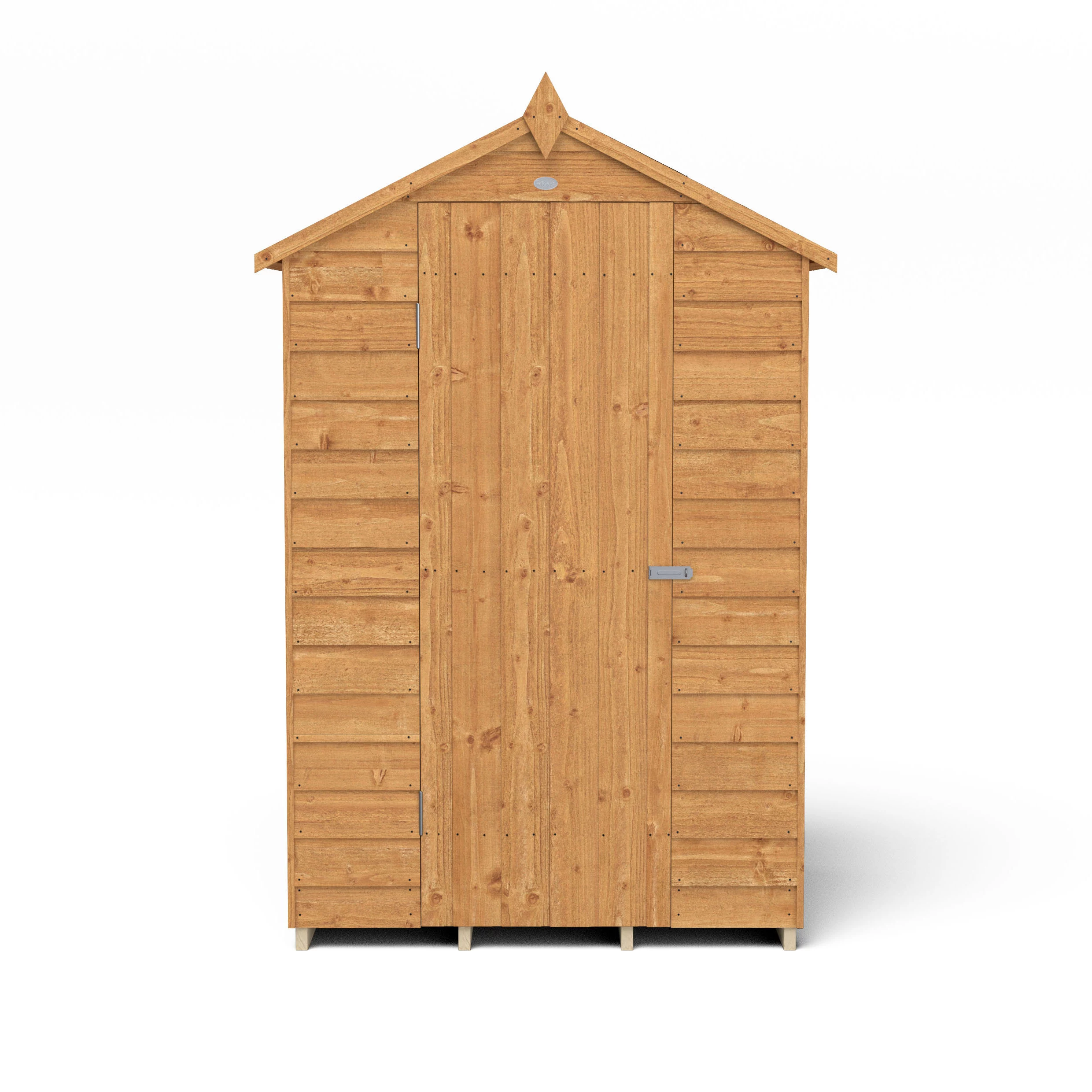 Forest Garden 4x3 Apex Dip Treated Overlap Wooden Shed With Floor - Assembly Service Included 3 Forest Garden 4x3 Apex Dip Treated Overlap Wooden Shed With Floor - Assembly Service Included - Image 3