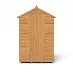 Forest Garden 4x3 Apex Dip Treated Overlap Wooden Shed With Floor (Base Included) - Assembly Service Included -Outlet Power Lawn Mower Store forest garden 4x3 apex dip treated overlap wooden shed with floor base included assembly service included5013053176726 02c bq