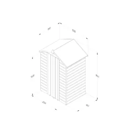 Forest Garden 4x3 Apex Dip Treated Shiplap Wooden Shed With Floor -Outlet Power Lawn Mower Store forest garden 4x3 apex dip treated shiplap wooden shed with floor5013053192986 01t bq