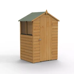 Forest Garden 4x3 Apex Dip Treated Shiplap Wooden Shed With Floor -Outlet Power Lawn Mower Store forest garden 4x3 apex dip treated shiplap wooden shed with floor5013053194065 02c