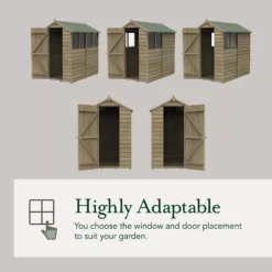Forest Garden 6x4 Apex Pressure Treated Overlap Wooden Shed With Floor (Base Included) - Assembly Service Included -Outlet Power Lawn Mower Store forest garden 6x4 apex pressure treated overlap wooden shed with floor base included assembly service included5013053192801 04t