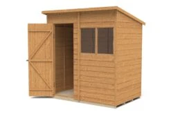 Forest Garden 6x4 Pent Dip Treated Overlap Wooden Shed With Floor -Outlet Power Lawn Mower Store forest garden 6x4 pent dip treated overlap wooden shed with floor5013053178331 21c bq