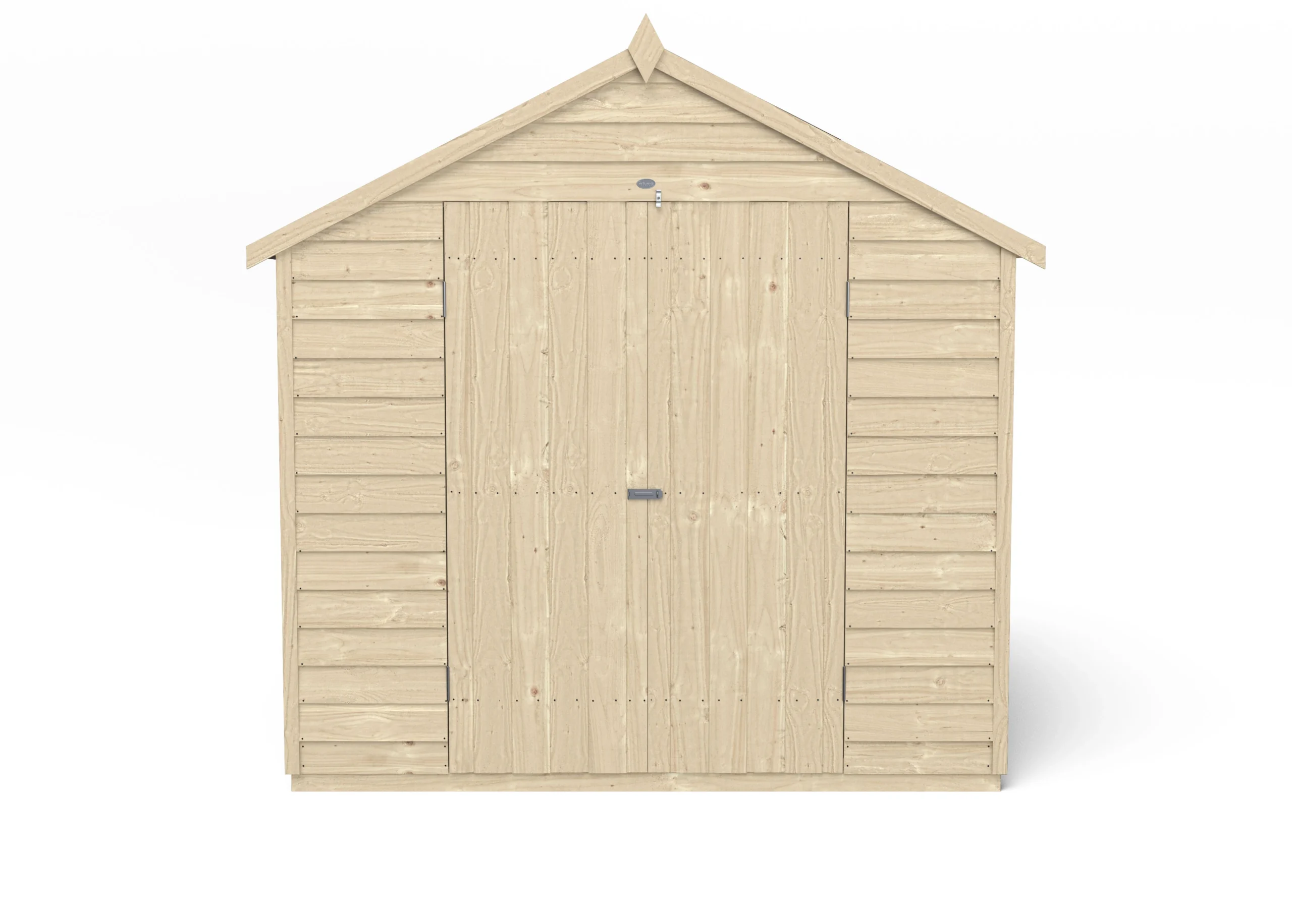 Forest Garden 7x7 Ft Apex Overlap Wooden 2 Door 2 Windows Shed With Floor - Assembly Service Included 3 Forest Garden 7x7 Ft Apex Overlap Wooden 2 Door 2 Windows Shed With Floor - Assembly Service Included - Image 3