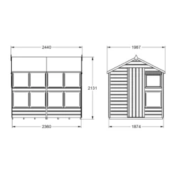 Forest Garden 8x6 Apex Dip Treated Shiplap Wooden Shed With Floor - Assembly Service Included -Outlet Power Lawn Mower Store forest garden 8x6 apex dip treated shiplap wooden shed with floor assembly service included5013053185100 02t