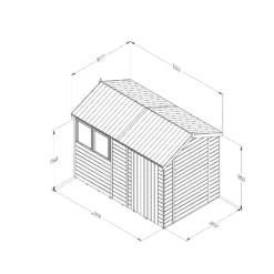 Forest Garden Timberdale 10x6 Ft Reverse Apex Tongue & Groove Wooden Shed With Floor -Outlet Power Lawn Mower Store forest garden timberdale 10x6 ft reverse apex tongue groove wooden shed with floor5013053188972 01t bq