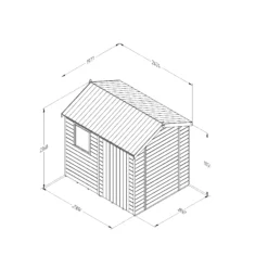 Forest Garden Timberdale 8x6 Ft Reverse Apex Tongue & Groove Wooden Shed With Floor (Base Included) -Outlet Power Lawn Mower Store forest garden timberdale 8x6 ft reverse apex tongue groove wooden shed with floor base included 5013053188934 01t bq