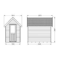 Forest Retreat 8x5 Apex Pressure Treated Overlap Cream Shed With Floor - Assembly Service Included -Outlet Power Lawn Mower Store forest retreat 8x5 apex pressure treated overlap cream shed with floor assembly service included5013053176535 01t bq