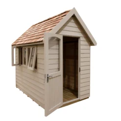 Forest Retreat 8x5 Apex Pressure Treated Overlap Cream Shed With Floor - Assembly Service Included -Outlet Power Lawn Mower Store forest retreat 8x5 apex pressure treated overlap cream shed with floor assembly service included5013053176535 02c bq