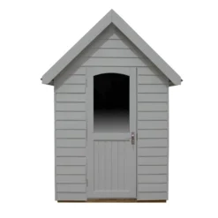 Forest Retreat 8x5 Apex Pressure Treated Overlap Grey Shed With Floor - Assembly Service Included -Outlet Power Lawn Mower Store forest retreat 8x5 apex pressure treated overlap grey shed with floor assembly service included5013053176511 03c bq