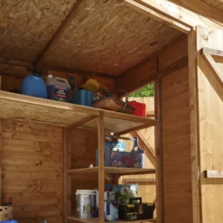 GoodHome Clapperton 6x4ft Pent Dip Treated Shiplap Shed With Floor -Outlet Power Lawn Mower Store goodhome clapperton 6x4ft pent dip treated shiplap shed with floor5059340270135 10i