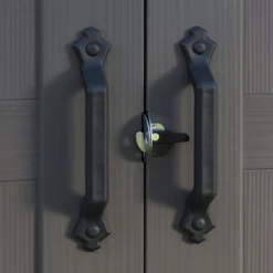 Keter Factor 8x11 Ft Apex Beige Plastic 2 Door Shed With Floor (Base Included) -Outlet Power Lawn Mower Store keter factor 8x11 ft apex beige plastic 2 door shed with floor base included 7290103664961 04c bq