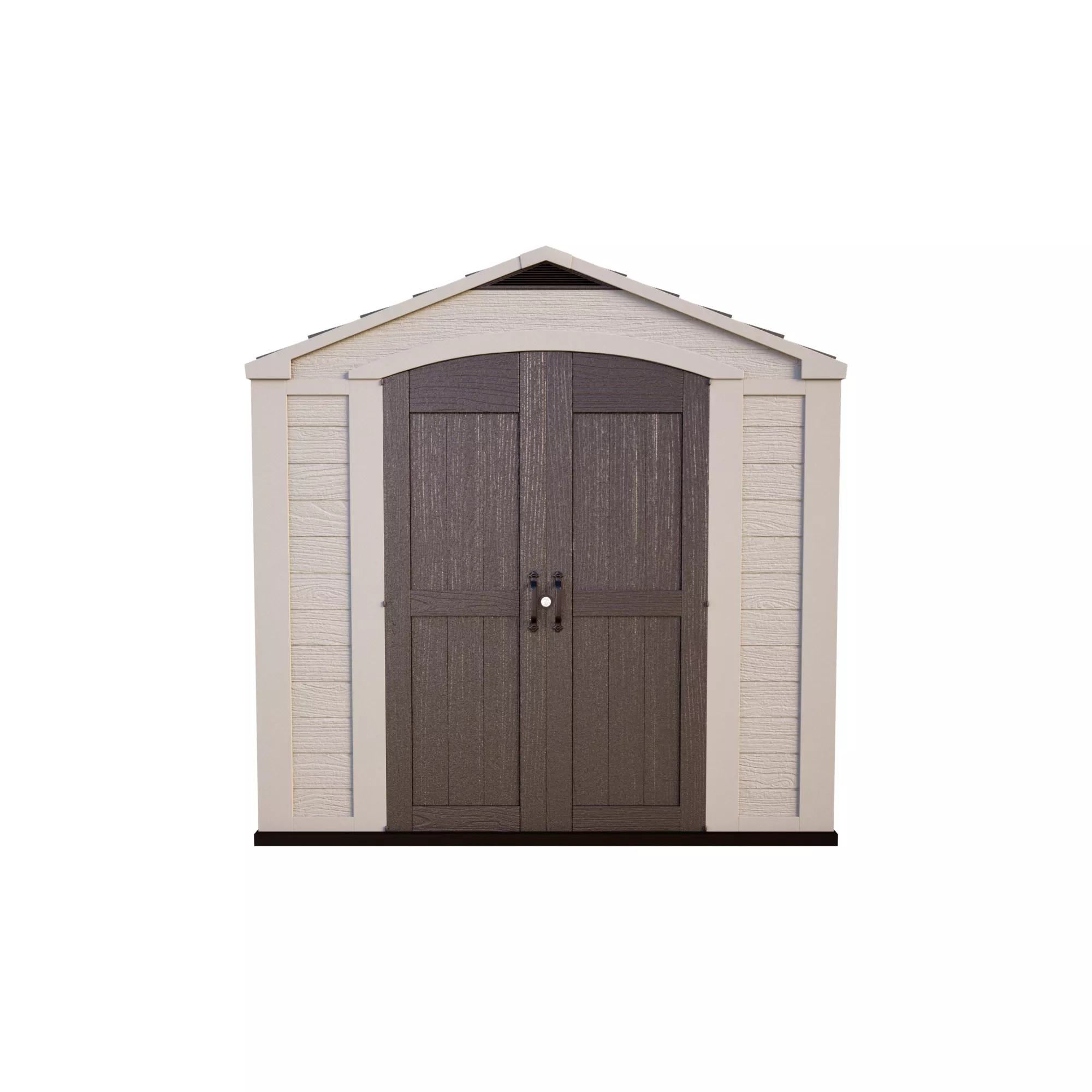 Keter Factor 8x8 Apex Beige Plastic Shed With Floor 9 Keter Factor 8x8 Apex Beige Plastic Shed With Floor - Image 9