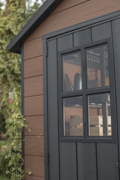 Keter Newton 7x11 Ft Apex Tongue & Groove Composite Shed With Floor -Outlet Power Lawn Mower Store keter newton 7x11 ft apex tongue groove composite shed with floor7290112631688 38c bq