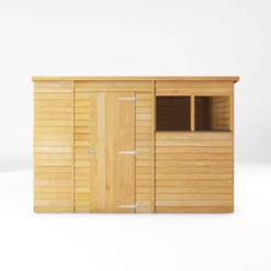 Mercia 10x6 Ft Pent Overlap Wooden 2 Windows Shed With Floor -Outlet Power Lawn Mower Store mercia 10x6 ft pent overlap wooden 2 windows shed with floor5029442075167 02c