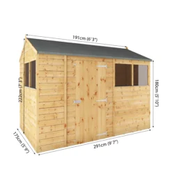Mercia 10x6 Ft Reverse Apex Tongue & Groove Wooden 4 Windows Shed With Floor -Outlet Power Lawn Mower Store mercia 10x6 ft reverse apex tongue groove wooden 4 windows shed with floor5029442006567 01t bq