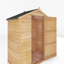 Mercia 5x3 Ft Apex Overlap Wooden Shed With Floor -Outlet Power Lawn Mower Store mercia 5x3 ft apex overlap wooden shed with floor5029442090269 05c