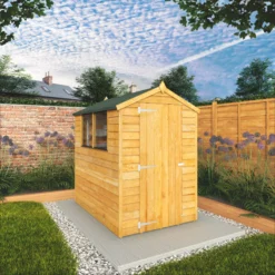 Mercia 6x4 Ft Apex Overlap Wooden 2 Windows Shed With Floor -Outlet Power Lawn Mower Store mercia 6x4 ft apex overlap wooden 2 windows shed with floor5029442075099 01i