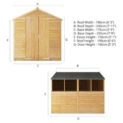 Mercia 8x6 Ft Apex Overlap Wooden 2 Door 4 Windows Shed With Floor -Outlet Power Lawn Mower Store mercia 8x6 ft apex overlap wooden 2 door 4 windows shed with floor5029442075129 01t