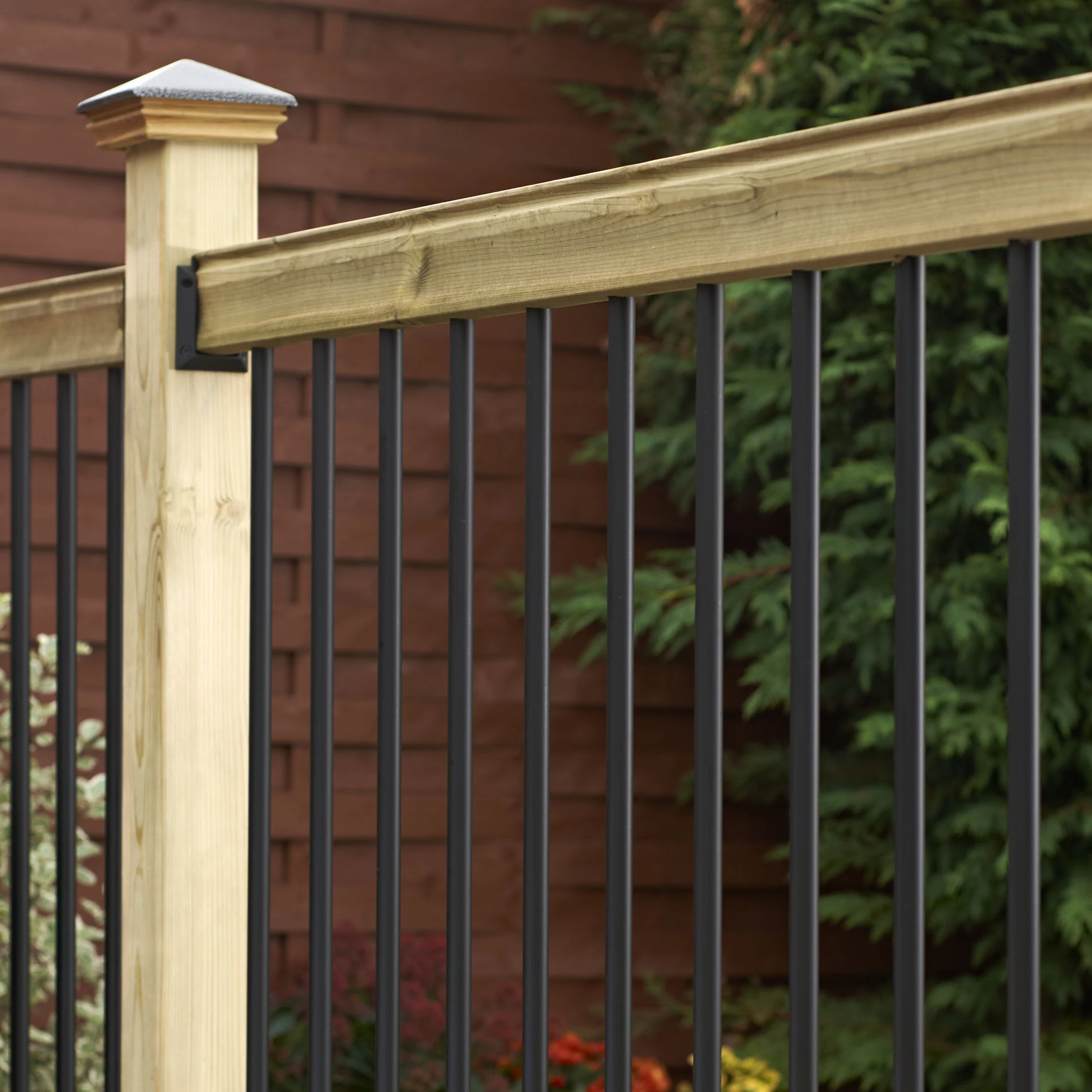 Metsä Wood Traditional Pine Decking Rail Kit,, 0.32m² 1 Metsä Wood Traditional Pine Decking Rail Kit,, 0.32m²