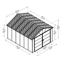 Palram - Canopia Yukon With Floor 11x13.1 Apex Dark Grey Plastic Shed With Floor 8 Palram - Canopia Yukon With Floor 11x13.1 Apex Dark Grey Plastic Shed With Floor -Outlet Power Lawn Mower Store palram canopia yukon with floor 11x13 1 apex dark grey plastic shed with floor7290108137316 01t BQ