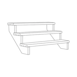 Richard Burbidge Redwood Deck Step (W)1066mm (T)40mm, Set Of 5 -Outlet Power Lawn Mower Store richard burbidge redwood deck step w 1066mm t 40mm set of 55000473080351 01t BQ