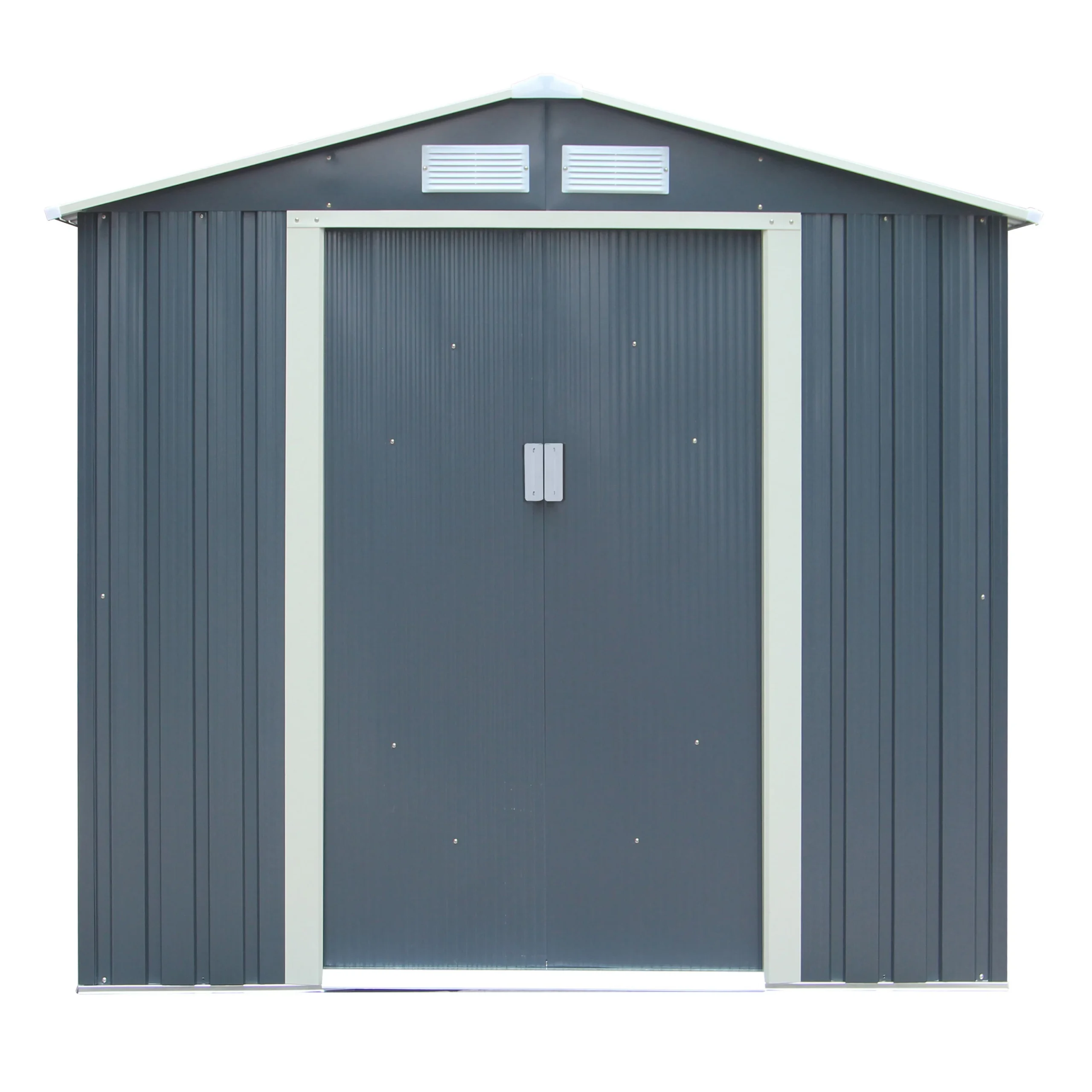 Rowlinson Trentvale 6x4 Apex Dark Grey Metal Shed 2 Rowlinson Trentvale 6x4 Apex Dark Grey Metal Shed - Image 2