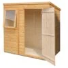 Shire 6x4 Pent Dip Treated Shiplap Wooden Shed With Floor