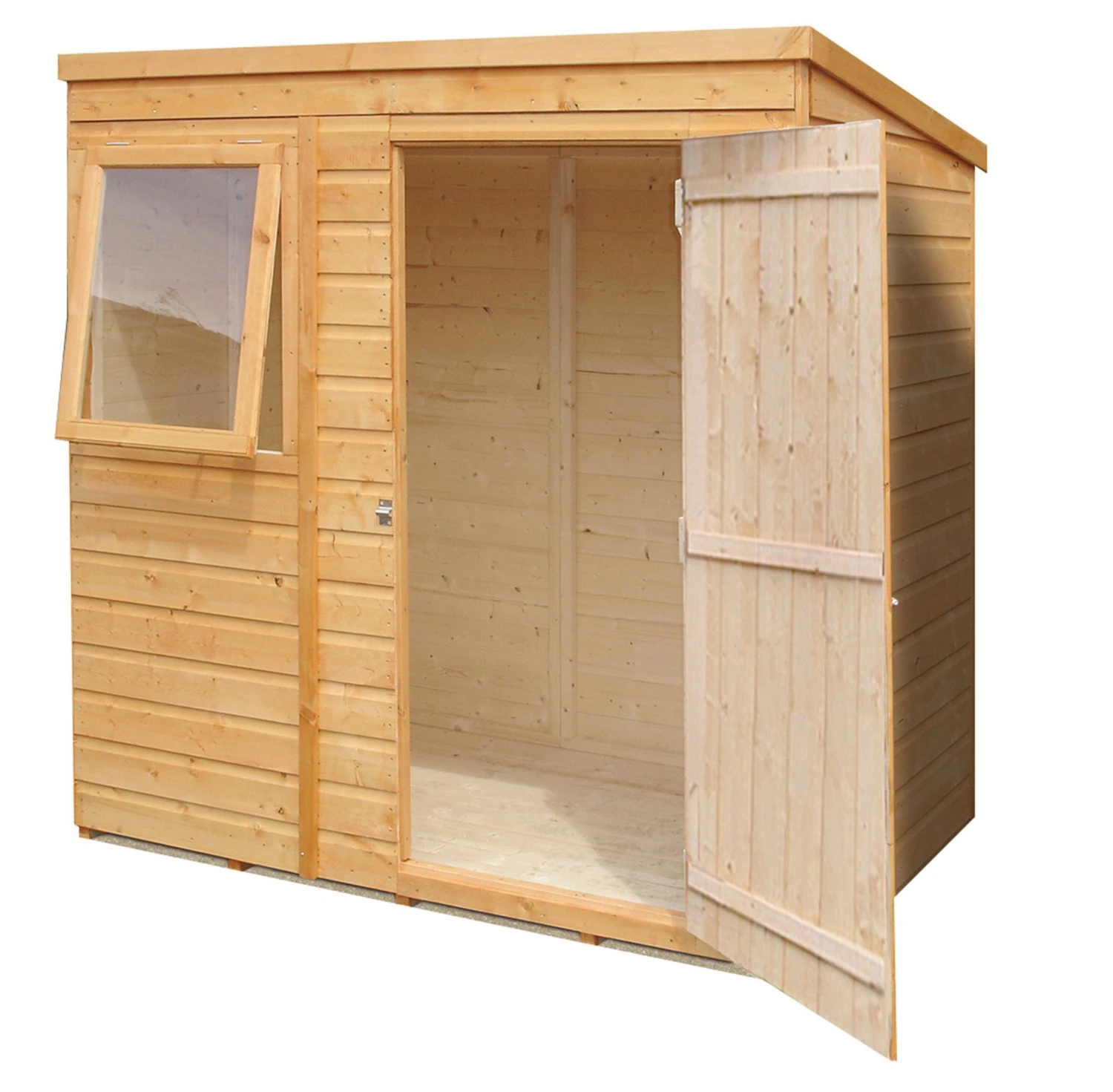 Shire 6x4 Pent Dip Treated Shiplap Wooden Shed With Floor 1 Shire 6x4 Pent Dip Treated Shiplap Wooden Shed With Floor
