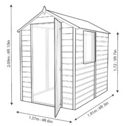 Shire Shetland 6x4 Ft Apex Shiplap Wooden Shed With Floor (Base Included) - Assembly Service Included -Outlet Power Lawn Mower Store shire shetland 6x4 ft apex shiplap wooden shed with floor base included assembly service included5397007006308 18bq