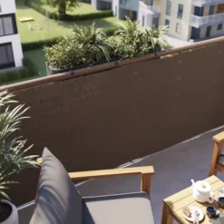 Woven Breeze Brown High-density Polyethylene (HDPE) & Woven Fibre Garden Screen (H)1m (W)3m -Outlet Power Lawn Mower Store woven breeze brown high density polyethylene hdpe woven fibre garden screen h 1m w 3m5059340674476 01i